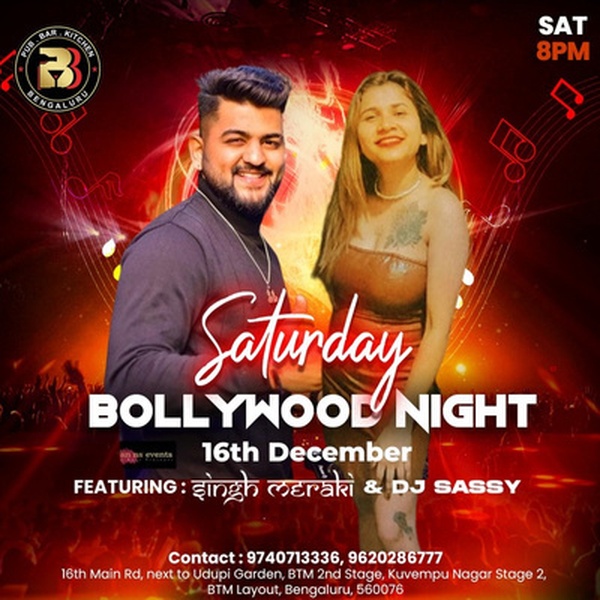 Saturday Bollywood Night (feat. DJ Sassy)